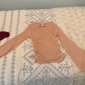 Leith Bateau Neckline Long Sleeve Top size XS
